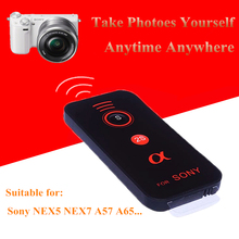 NEW Camera Shutter IR Wireless Remote Control for Sony NEX5 NEX7 A57 A65 A77 A33 A55 A230 A330 A380 A550 DSLR Camera