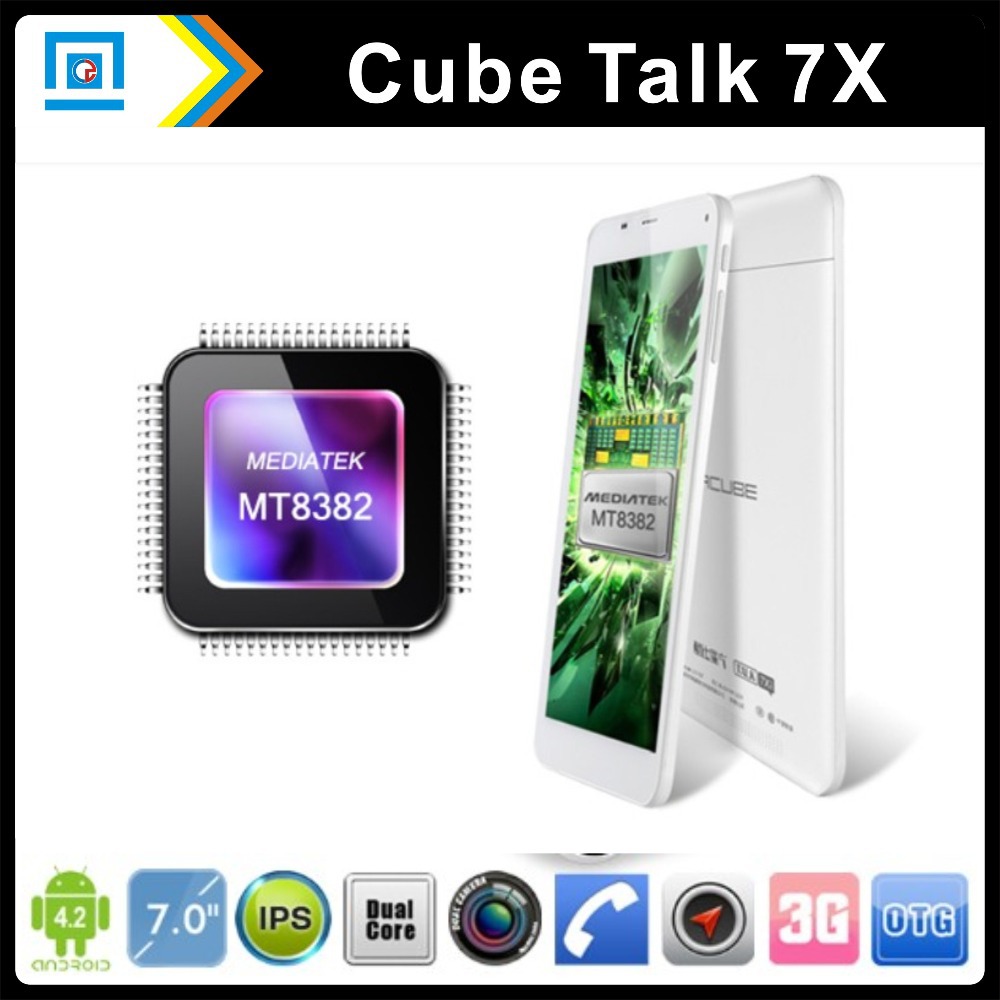 Original Cube Talk 7X C4 U51GT 7 ips Tablet PC Screen MTK8382 Quad core Android 4