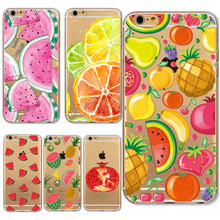 Высокое качество телефон чехол для iphone 4 4S 5 5S 6 6 s 6 плюс 6 splus фрукты окрашенные шаблон мода силиконовые мягкий прозрачный назад чехол