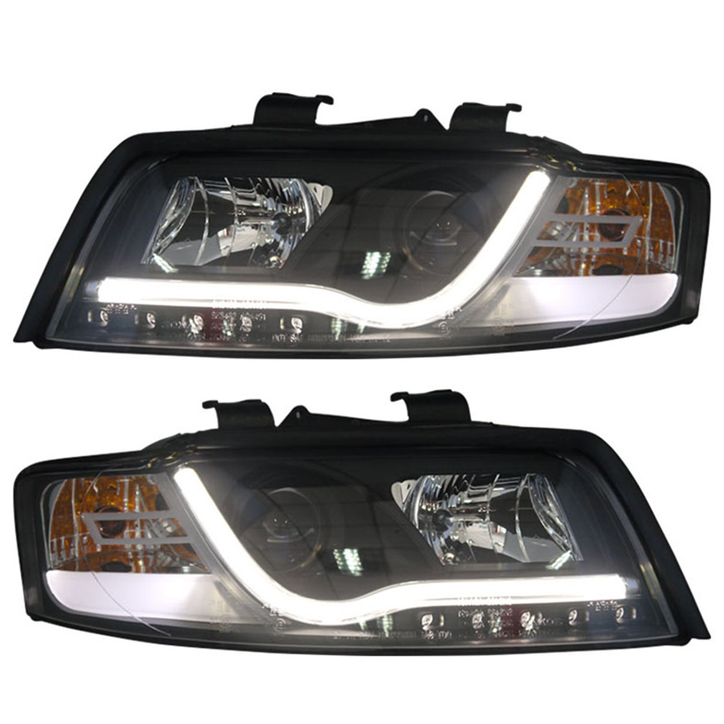 SONAR Brand for Audi A4 B6 headlights 2001 to 2004 year low beam with projector lens led strip ...