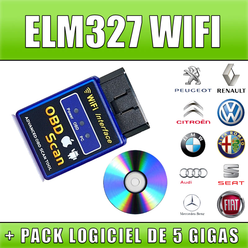 2016 Top Quality New Version Elm327 WIFI Scanner Diagnostic Tool OBD2 Wifi Elm 327 Scanner Wireless