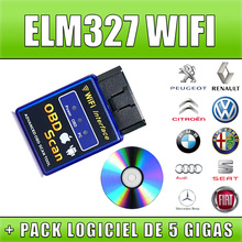 2015 Top Quality New Version Elm327 WIFI Scanner Diagnostic Tool OBD2 Wifi Elm 327 Scanner Wireless Elm327 China Support All IOS