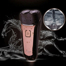 Electric Shaver Razor Flyco IPX7 Twin Blades Rechargeable Rotary Floating Trimmer shaver Low Noise Beard Shaving Machine For Men