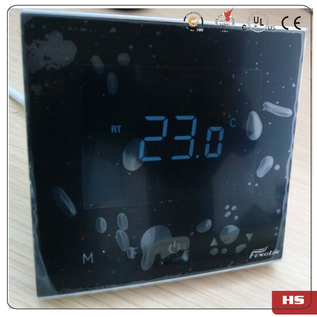 Acrylic material Digital Touch screen Wall Mounted Boiler Thermostat Controller (HS-7000T)