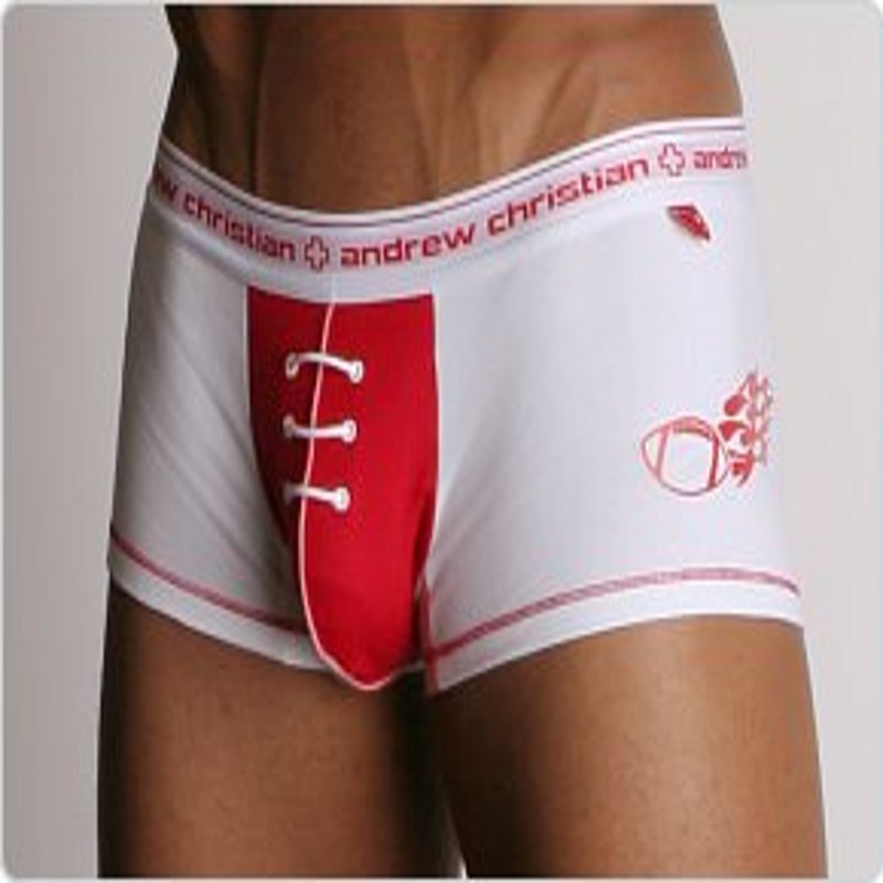 High Quality!New Andrew Christian Red, black, blue Men\'s Underwear trophy boy Fashion male models Boxers AC01 05