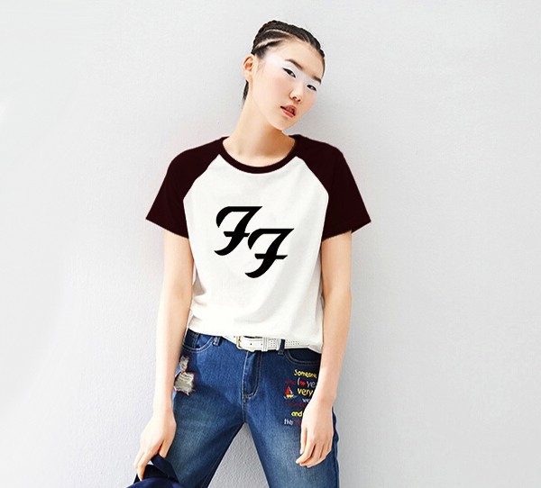 600PX Raglan Short Sleeve T-shirt foo fighters 4