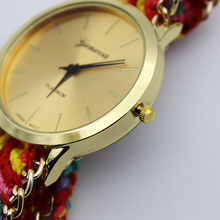 JW689 New Brand Handmade Braided Friendship Bracelet Watch GENEVA Hand Woven Watch Ladies Quarzt Watch