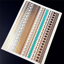 new shiny Health Beauty Body Art gold tattoo sexy diamond bracelets HYS 42 women henna jewelry