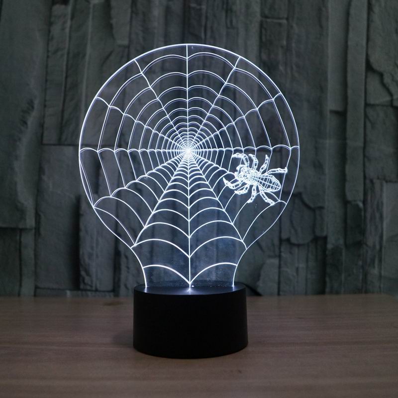 3D illusion spide web shape LED table lamp as gift for darling free shipping JC-2826