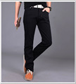2016 Black HIgh Quality Men s Elegant Jeans Casual Straight Long Pants Outdoor Sweatpants Mens Slim