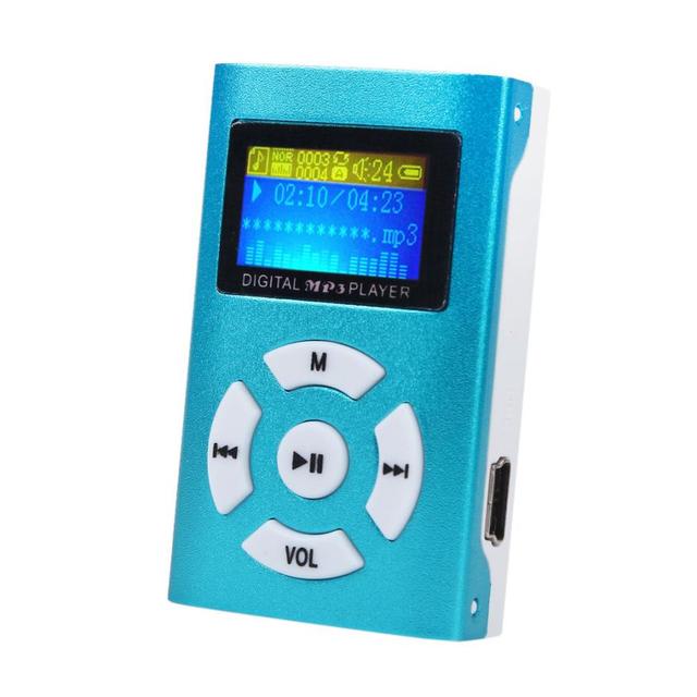 Adroit USB 2.0/1.1 Mini Rechargeable MP3 Player LCD Screen Support 32GB Micro SD TF Card DEC5