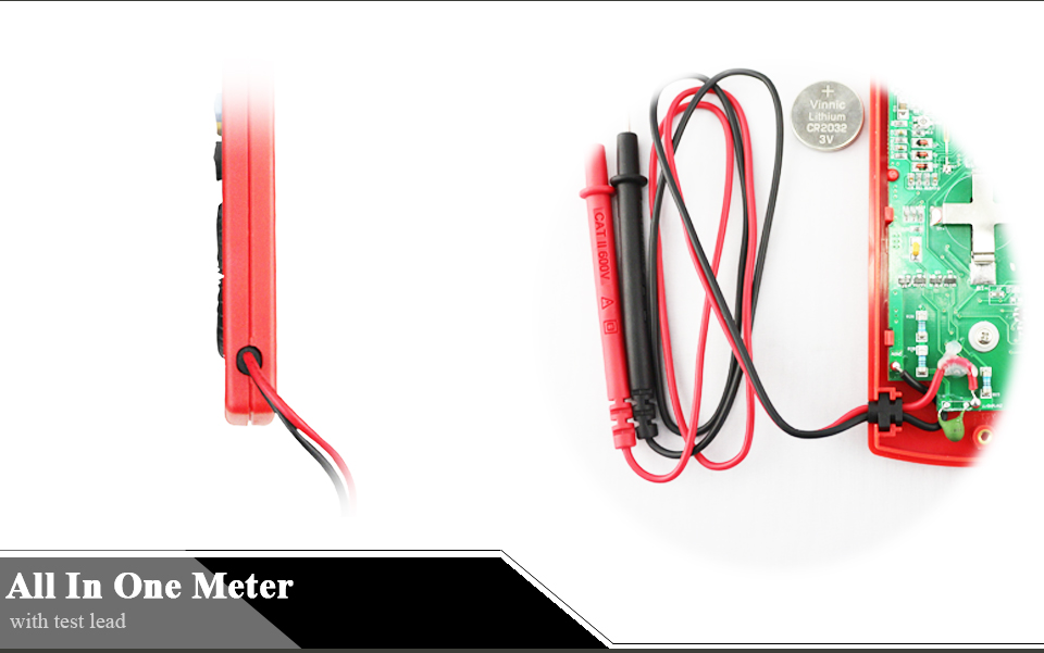 Description Picture 5 of itemUNI-T UT120C Pocket Size Stype Digital Multimeter Auto Range Tester DC AC Voltage Diode Mini Electrical Meters LCD Display