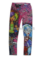 Monster High Printed Childs Kids Girls Clothes Pants Childs Leggings Trousers
