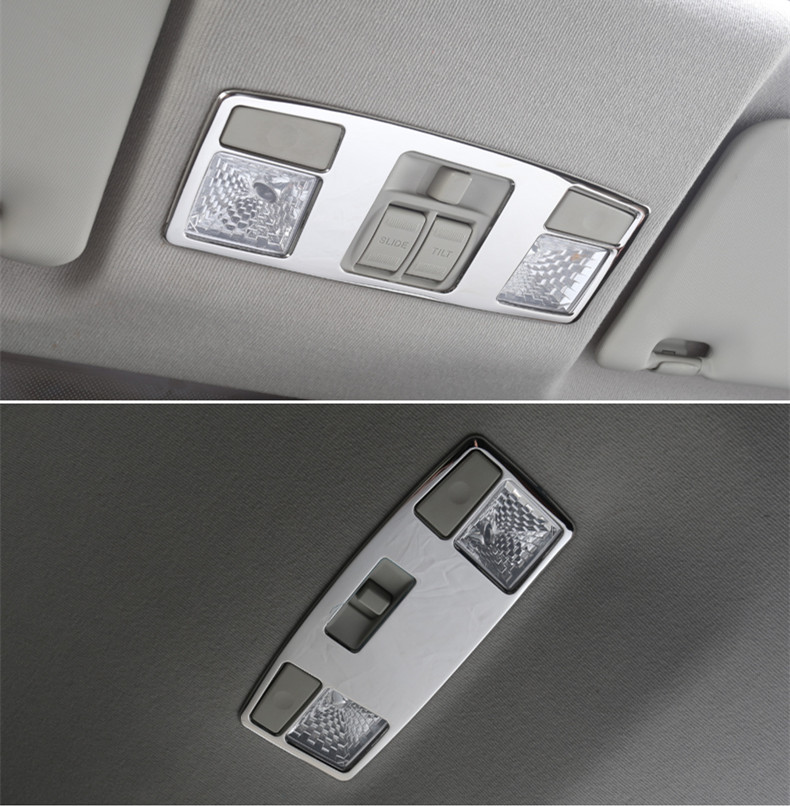 High quality Car Stainless Steel trim rear reading Lamp decoration trim 2pcs for Mazda 6 accessories
