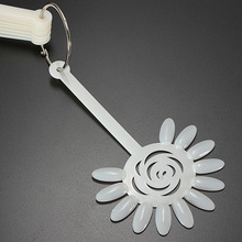 120 False Tips Nail Art Design Acrylic Polish Board Practice Rose Fan Stickers Wheel Display Polish