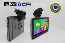 Newest 6 in 1 Android GPS navigator MTK8127  1080P DVR 8G flash Free map FM/BT/GPS/WIFI