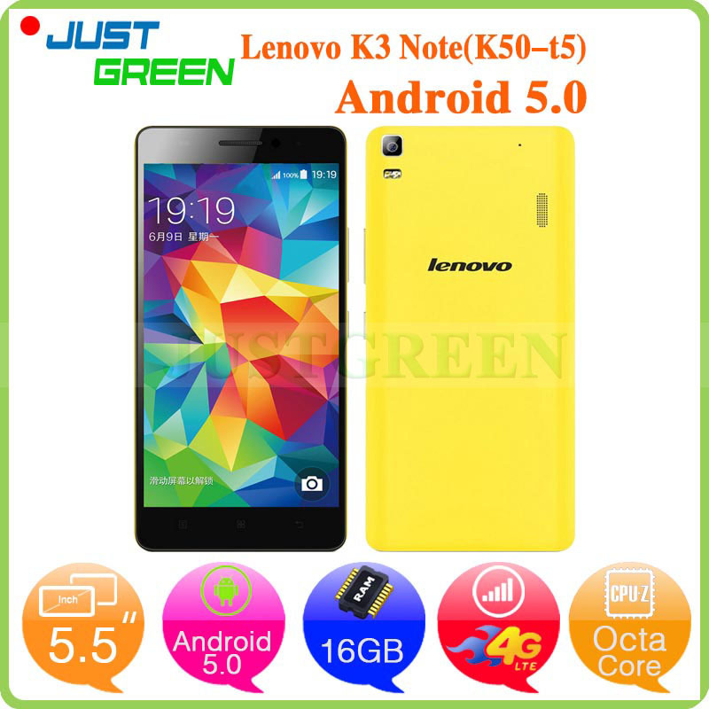 Original Lenovo K3 Note K50 T5 Android 5 0 Mobile Phone 5 5 inch 1920X1080P IPS