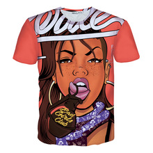 Wale-Bad Girls Club 3D Print T-shirt Cotton Unisex Hip Hop Tee Shirts Short Sleeve Casual Homme Loose Summer Tops
