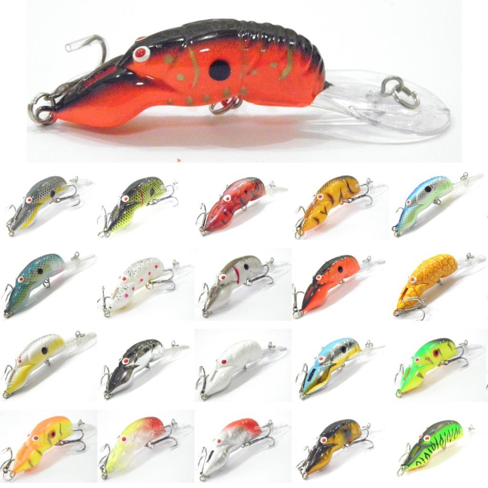 WLure Crankbait Hard Bait Deep Diver Tight Wobble Slow Floating ...