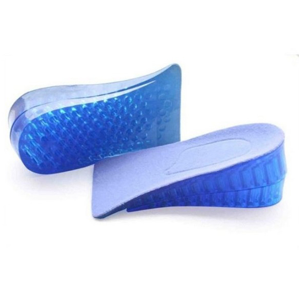 Hot New Comfy Unisex Women Men Silicone Gel Lift Height Increase Shoe Insoles Heel Insert Pad free shipping