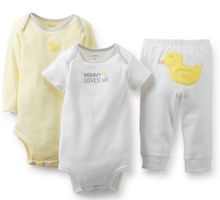 Retail 22 style Original Carters clothing set Baby Girls Boys 3 piece Bodysuit Pant Set Baby