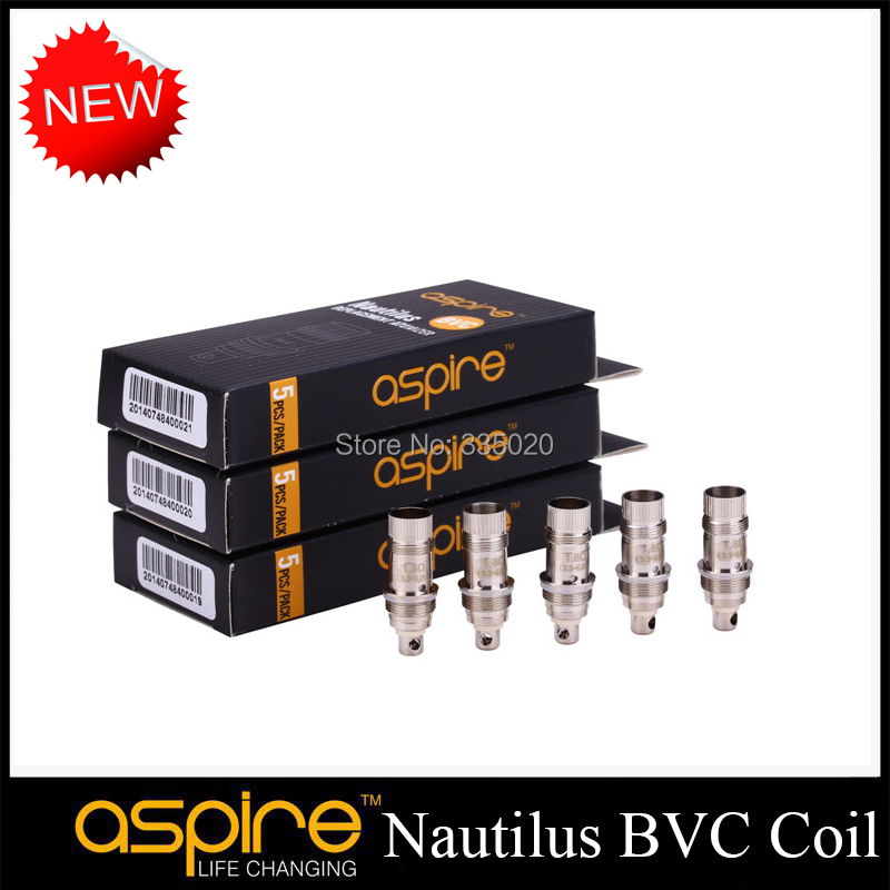 Original Aspire New Nautilus BVC Coil Mini Heads Core Replacement Bottom Vertical Coils 5pcs/lot