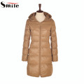 Hood Ultra Light Down Jackets for Ladies Long Duck Women Winter Ultralight Hooded Down Coat Outerwear