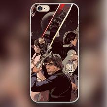 Duel of Fates Design transparent case cover cell mobile phone cases for Apple iphone 4 4s 5 5c 5s 6 6s 6plus hard shell