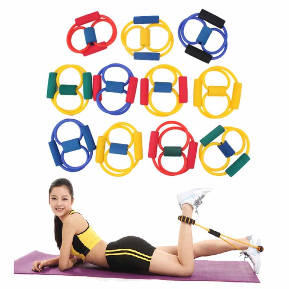 1pcs 8 Type Resistance Sports Expander Rope Workout Exercise Yoga Tube Wholesale Quality
