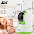 BW Wireless Wifi IP Security Camera P2P HD 720P Pan 120 Tilt 355 Two Way Audio