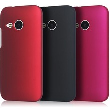100% New Hot Selling High Quality Multi Colors Luxury Rubberized Matte Hard Case Cover For HTC One M8 mini Free Shipping