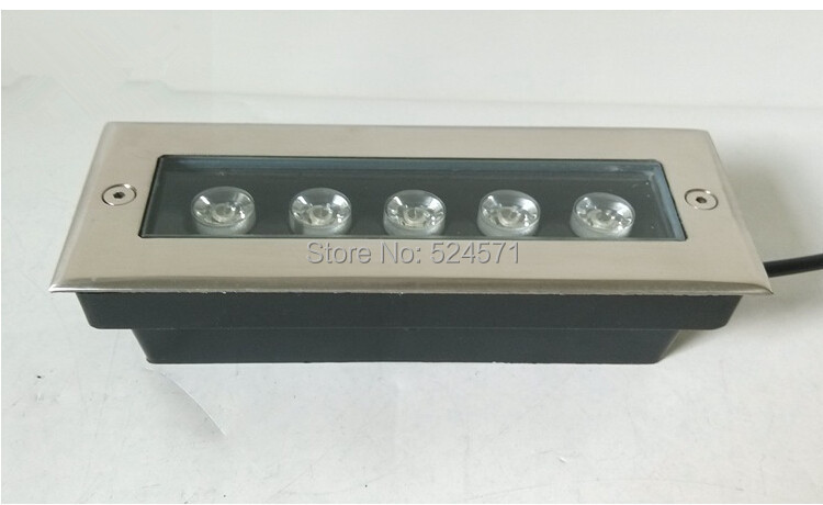 Description Picture 6 of itemFactory Wholesale price 5x2W LED wall washer lights,RGB / White Led outdoor light,85~265V,IP68,200*80*60MM Led underground lamp