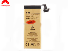High Capacity 2680MAH Gold Replacement Battery For  iphone 4S Lithium Polymer  with tools and free shipping