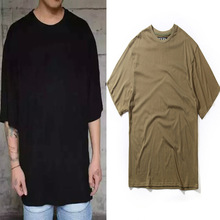 2016 Newest Kanye West Yeezy Season 1 Shirt Oversized God Of Fear Justin Bieber Army Green Cotton Hiphop T Yeezus YZY 1 2 3