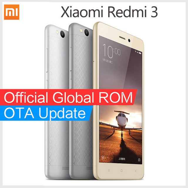 Оригинал Xiaomi Redmi 3 смартфон Snapdragon 616 Окта Ядро Redmi3 FDD LTE 4 Г 5.0 "1080 P MIUI 8 мобильных телефонов
