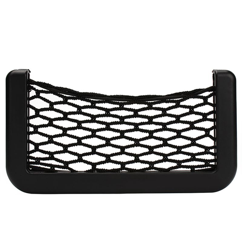 Hot sale Car Net Organizer Pockets Net car storage Automotive Bag Box With Adhesive Visor For