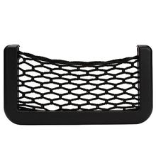Hot sale Car Net Organizer Pockets Net car storage Automotive Bag Box With Adhesive Visor For Mobile phone 15X8cm #HP