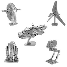 Hot Sale 2015 Star Wars 3D metal puzzle model toys for children free shipping world Spain USA Brazil Russia South Korea