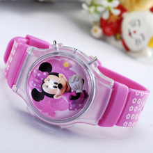 2015 new fashion boys girls silicone digital watches for kids mickey minnie cartoon watch for children christmas gift clock