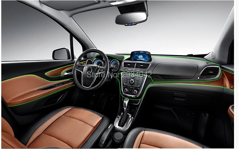 Car styling interior Tira de La Decoración etiqueta engomada Decorativa de rosca para KIA cerato sportage