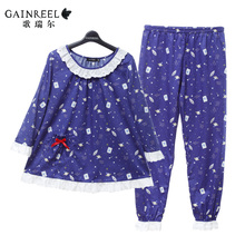 The new song Riel comfortable pajamas cartoon couple of men and women fashion casual tracksuit suit
