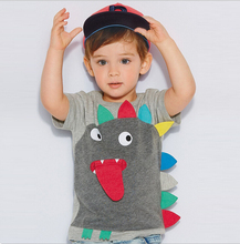 New 2016 Brand Baby Boys Clothing 100% Cotton Summer Patchwork Toddler Kids Clothes Short Sleeve Tee T-Shirt t shirt Boy