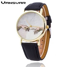 VANSVAR Fashion Women Hand Dial Quartz Watches Leather Casual Wrist Watch Reloj Mujer Relogio Feminino montre Clock 1763