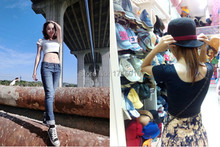 The Best A Woman Can Get 2015 Spring Summer Women Clothing Cropped Tops Bottoming Halter Short