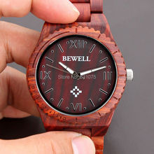 Bewell nuevo diseño de madera reloj de la ue importación alta calidad movimiento de cuarzo madera del reloj envío gratis
