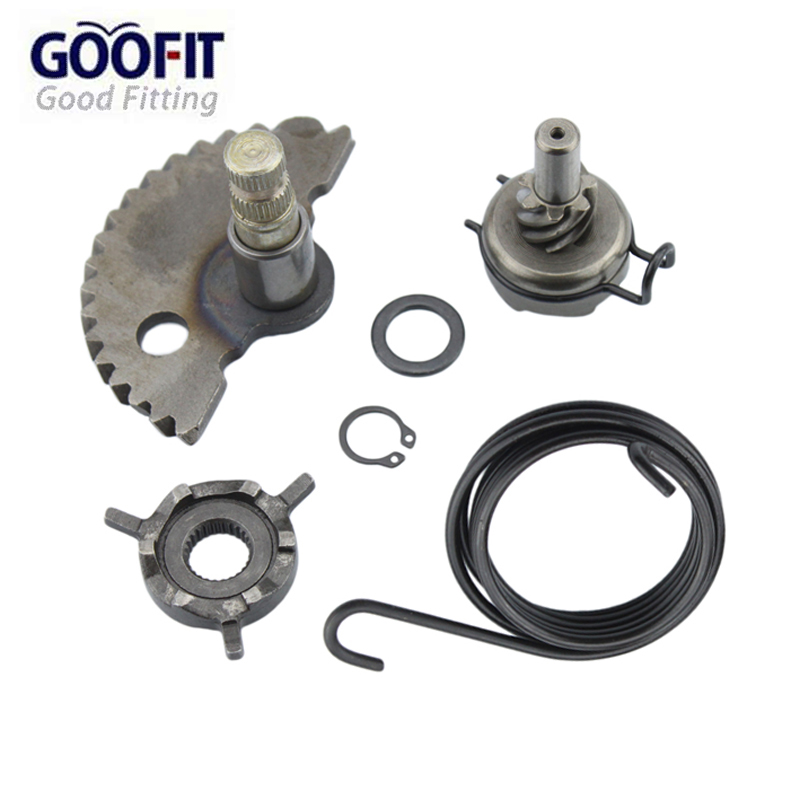 GOOFIT Kick Start Gear Kit Kits with Spring washer for font b gy6 b font 50cc