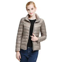 2015 Top Quality Brand Ladies Short Winter Autumn Overcoat Women Ultra Light 90% White Duck Down Coat With Bag ladies’ Jackets