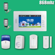 2015 hot sale touch screen gsm alarm host GSM security alarm system for home with English/Germany/Italian/Dutch menu