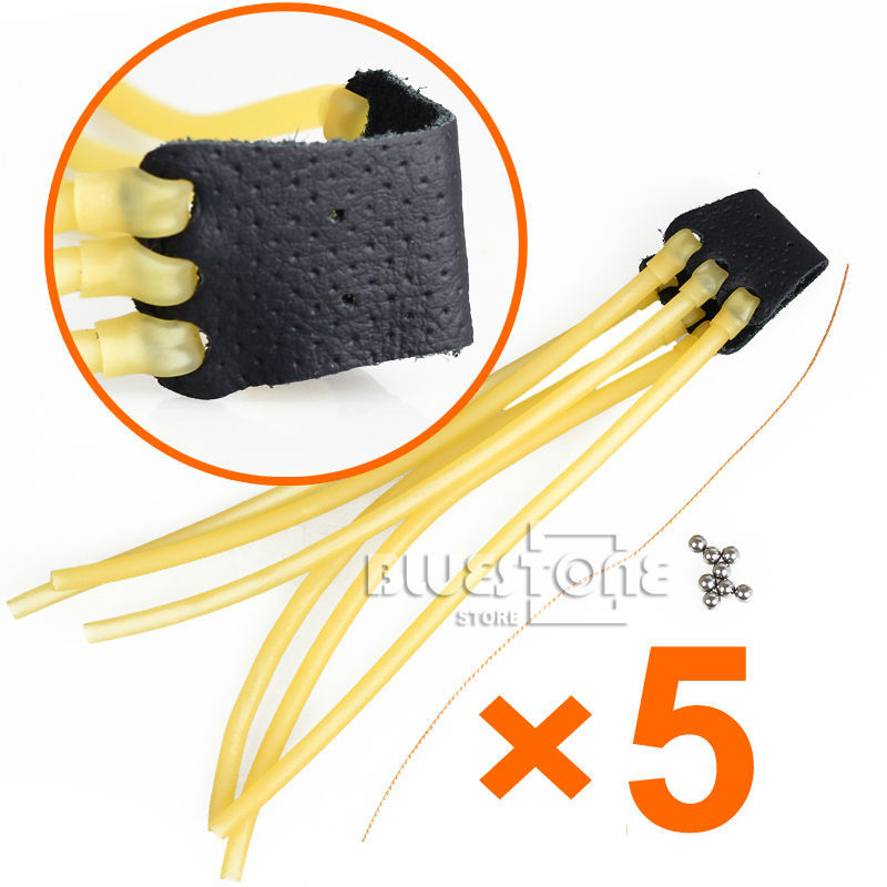 Free Shipping 1PCS AXE Stainless Powerful Slingshot Catapult Hunter Hunting Rubber Bands 5PCS 1 Lot 6mm