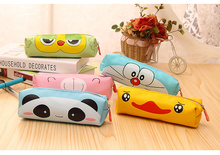 Cute cartoon high quality PU large capacity pen bag pencil bag creative school supplies pencil case new coming freeshiping